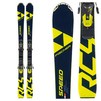 Fischer Jr RC4 Speed Skis (ski only) w/Raceplate Jr 2020