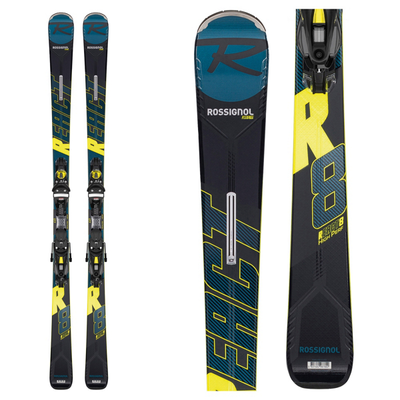 Rossignol React R8 HP Skis w/NX 12 Konect GW B80 Blk/Yel Bindings 2020