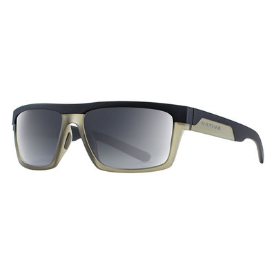 Native El Jefe Matte Black/Olive w/ Gray Lense Sunglasses