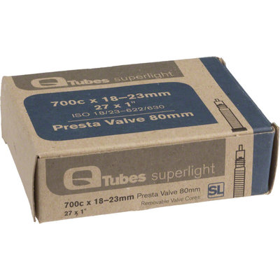 Q-Tubes Superlight 700c x 18-23mm 80mm Presta Valve Tube