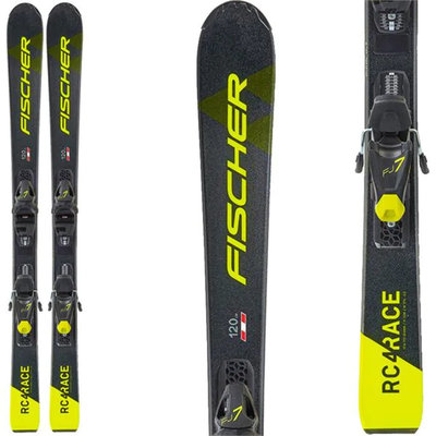 Fischer Jr RC4 Ski w/FJ7 GW AC SLR Bindings 2021