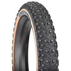 45NRTH Dillinger 5 Tire - 26 x 4.6, Tubeless, Folding, Tan, 60tpi, 258 Concave Carbide Aluminum Studs