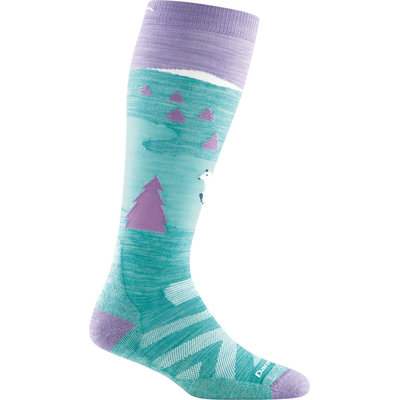 Darn Tough Kids' Snow Fox Over The Calf Midweight Cushion Socks