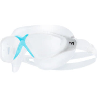 TYR Rogue Swimmask - Clear/Blue, Women's