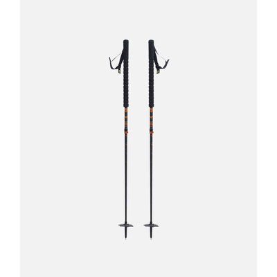 Black Crows DUOS Freebird Adjustable Ski Pole Black/Orange