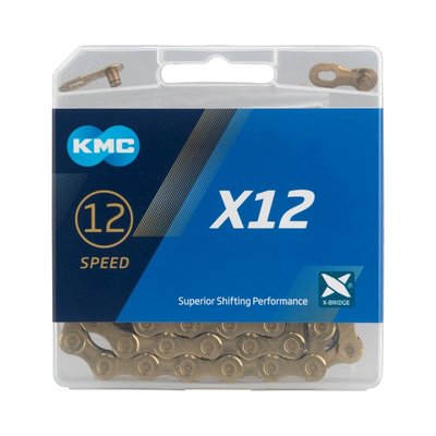 KMC X12 Speed Chain  X12 x 126L, Ti Gold