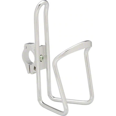 Dimension Water Bottle Cage with adjustable HB clamp: Silver