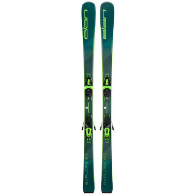 Elan Explore 80 LS Skis w/EL 10 GW Shift Black/Green Bindings 2024