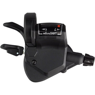 microSHIFT Mezzo Right Thumb-Tap Shifter, 7-Speed, Optical Gear Indicator, Shimano Compatible