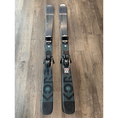 Head Women's Kore 91 Skis w/Marker Squire 12 TCX Black 90mm Ski Bindings 2023 Demo