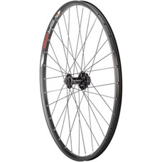 Quality Wheels Value Double Wall Series Disc Front Wheel - 26", QR x 100mm, 6-Bolt, Black, Clincher