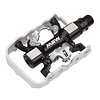 MSW CP-200 Pedals - Single Side Clipless with Platform , Aluminum , 9/16", Black/Silver