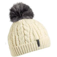 Turtle Fur Women's Merino Wool Bridget Faux Fur Pom Beanie