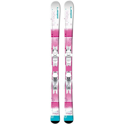 Elan Kids' Lil Magic QS Skis w/EL 7.5 GW Shift White Bindings 2022