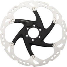 Shimano Deore XT SM-RT86-L Disc Brake Rotor - 203mm, 6-Bolt, Silver/Black