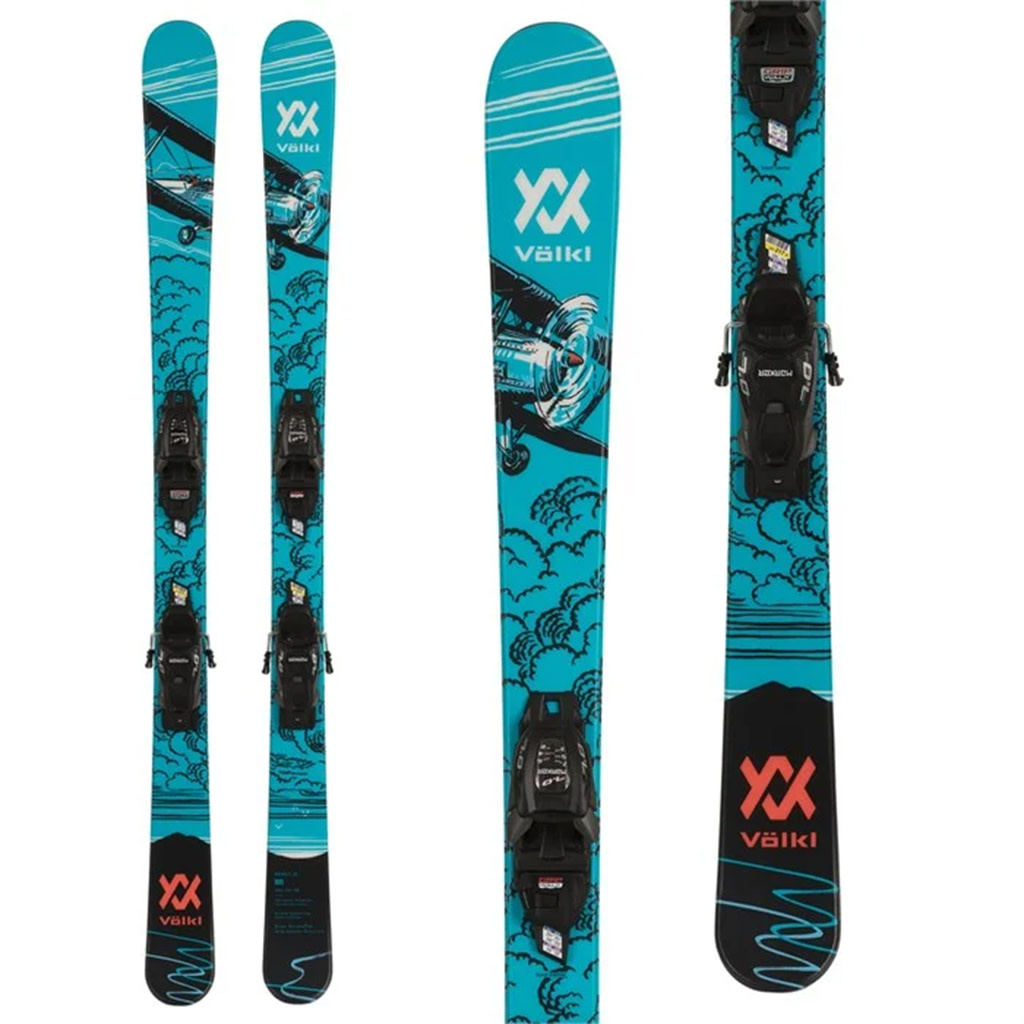Volkl Volkl Kids' Revolt Hopper Skis w/4.5 Vmotion Jr Black Volkl Volkl Kids' Revolt Hopper Skis w/4.5 Vmotion Jr Black