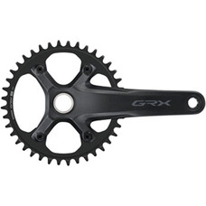 Shimano GRX FC-RX610-1 Crankset - 170mm, 12-Speed, 40t, 110 BCD, Hollowtech II Spindle Interface, Black