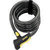 OnGuard Doberman Cable Lock with Key: 6' x 12m, Gray/Black/Yellow