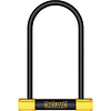 OnGuard BullDog Series U-Lock - 4.5 x 9", Keyed, Black/Yellow, Includes bracket