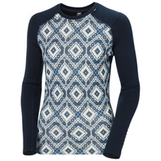 Helly Hansen Women’s LIFA® Merino Midweight Graphic Long-Sleeve Crew Base Layer