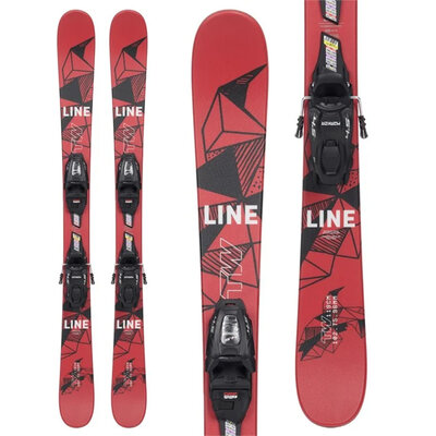 Line Kids' Wallisch Shorty Skis w/FDT 4.5 Black Bindings 2025