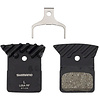 Shimano L05A-RF Disc Brake Pad and Spring - Resin Compound, Finned Alloy Back Plate, One Pair
