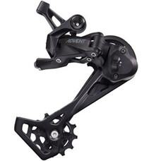 microSHIFT ADVENT Rear Derailleur - 9 Speed, Long Cage, Black, With Clutch