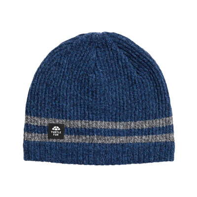 Turtle Fur Ocean Ragg Wool Mr Happy Beanie