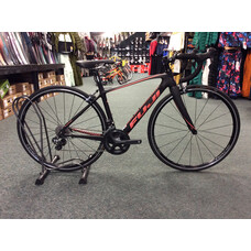 Pre-owned Fuji Supreme Elite Carbon Ultegra Di2 Road Bike, Carbon/Coral, 44cm