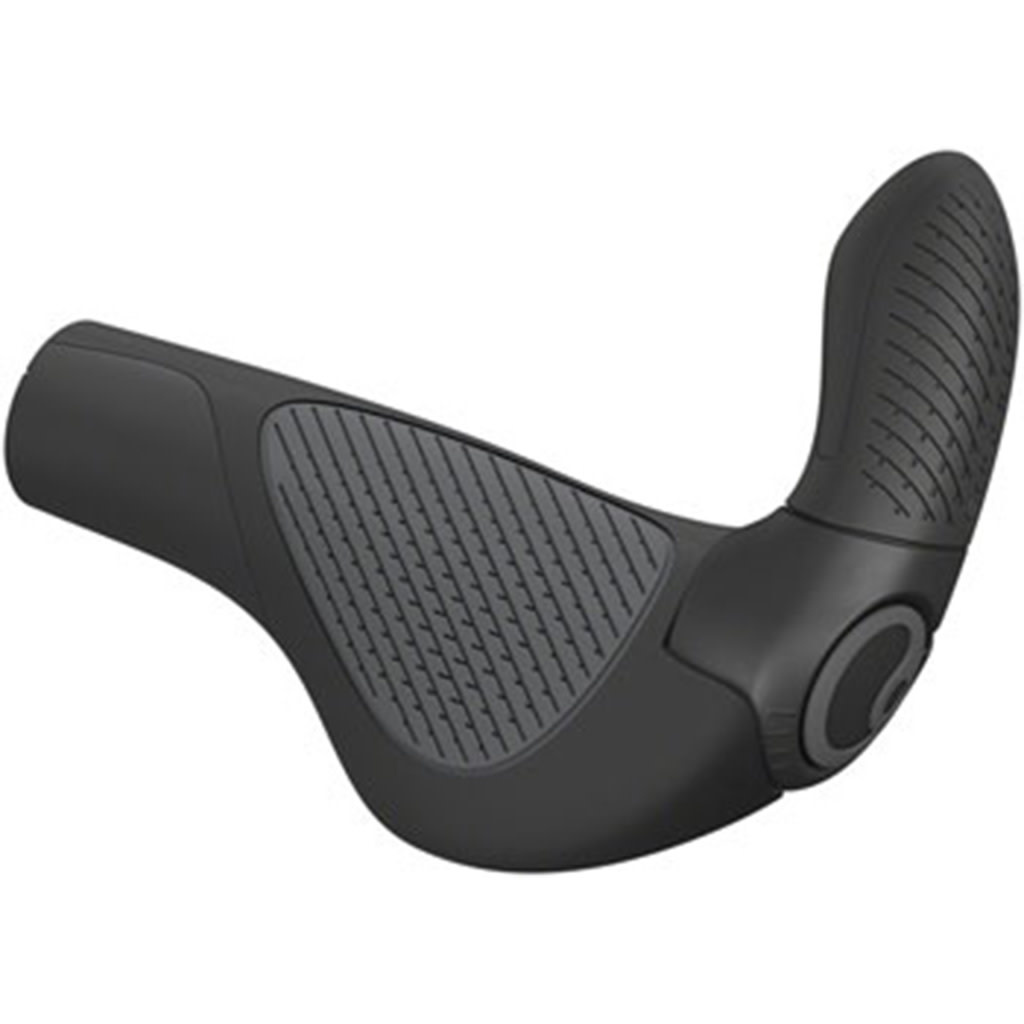 Ergon GP3-L / GP3-S Handlebar Grips – 3-Finger Bar Ends, MTB/Hybrid, Black