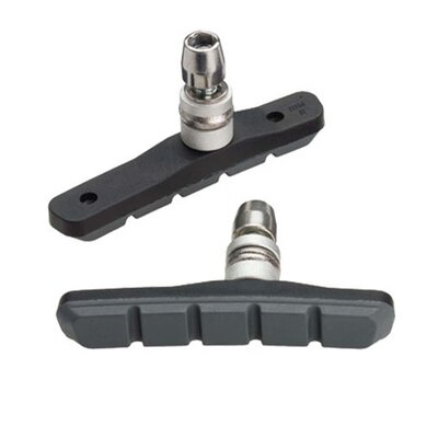 Jagwire Mountain Sport Brake Pads Threaded Post, Gray Sold By Pair