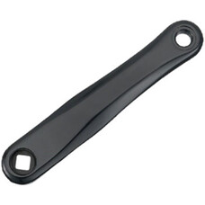 Samox SAC08 Left Crank Arm - 175mm, JIS Diamond Taper Spindle Interface, Forged Aluminum, Spindle Bolt Sold Separate, Black