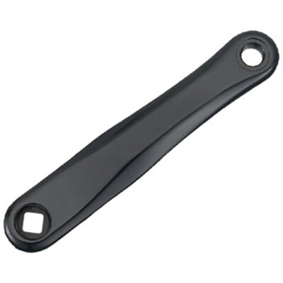 Samox SAC08 Left Crank Arm - 170mm, JIS Diamond Taper Spindle Interface, Forged Aluminum, Spindle Bolt Sold Separate, Black