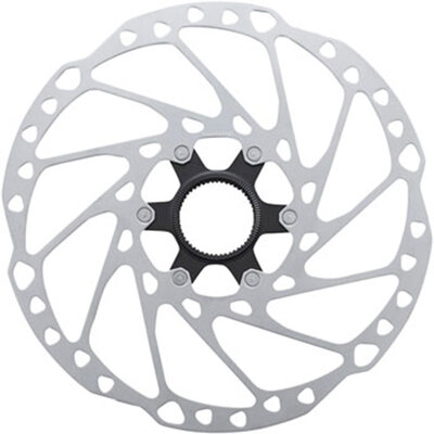 himano SM-RT64-LL Disc Brake Rotor with External Lockring - 220mm, Center Lock, Silver