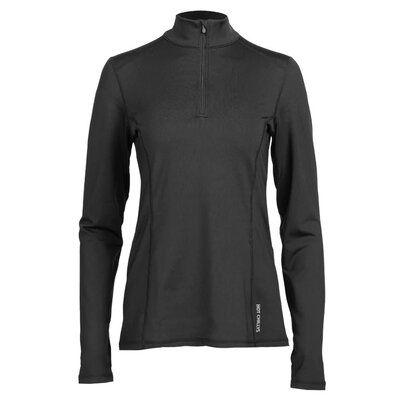 Hot Chillys Women's Micro-Elite Chamois Solid Zip Top