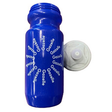 Gazelle Water Bottle Blue w/White Gazelle