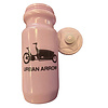 Urban Arrow Pink w/Tan Specs Water Bottle Black Urban Arrow Logo