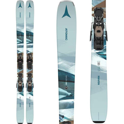Atomic Women's Maven 84 R Skis w/ M10 GW 90 Black/Sand Bindings 2025