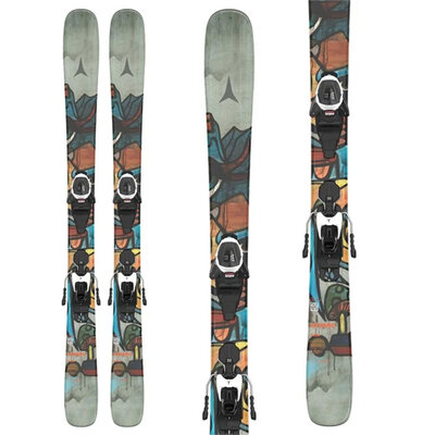 Atomic Kids Bent Jr Skis w/ L6 GW 90 Black/White Bindings 2026