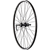 Quality Wheels Value Double Wall Series Rear Wheel - 26", QR x 135mm, Rim Brake, HG 10, Black, Clincher, 32H