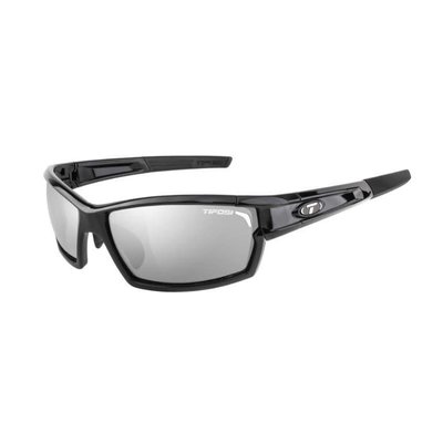 Tifosi CamRock Gloss Black Sunglasses w/Smoke-AC Red-Clear Lens