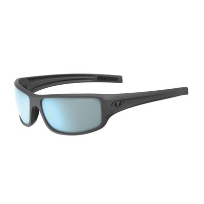 Tifosi Bronx Matte Gunmetal Sunglasses w/Smoke Bright Blue Lens