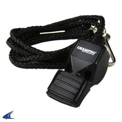 Champro Official's Whistle w/Lanyard & Cushion