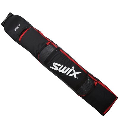 Swix Double Wheeled Ski Bag Black/Red 2019