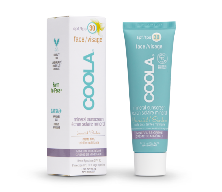 coola mineral face sunscreen matte tint