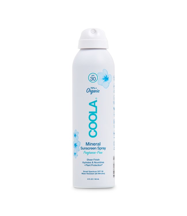 COOLA Mineral Body SPF 30 Fragrance Free Sunscreen Spray (148ml/5oz)