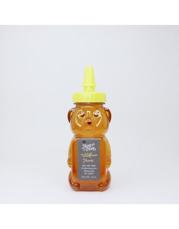 Honey & the Hive Wildflower Honey  8 oz Bear