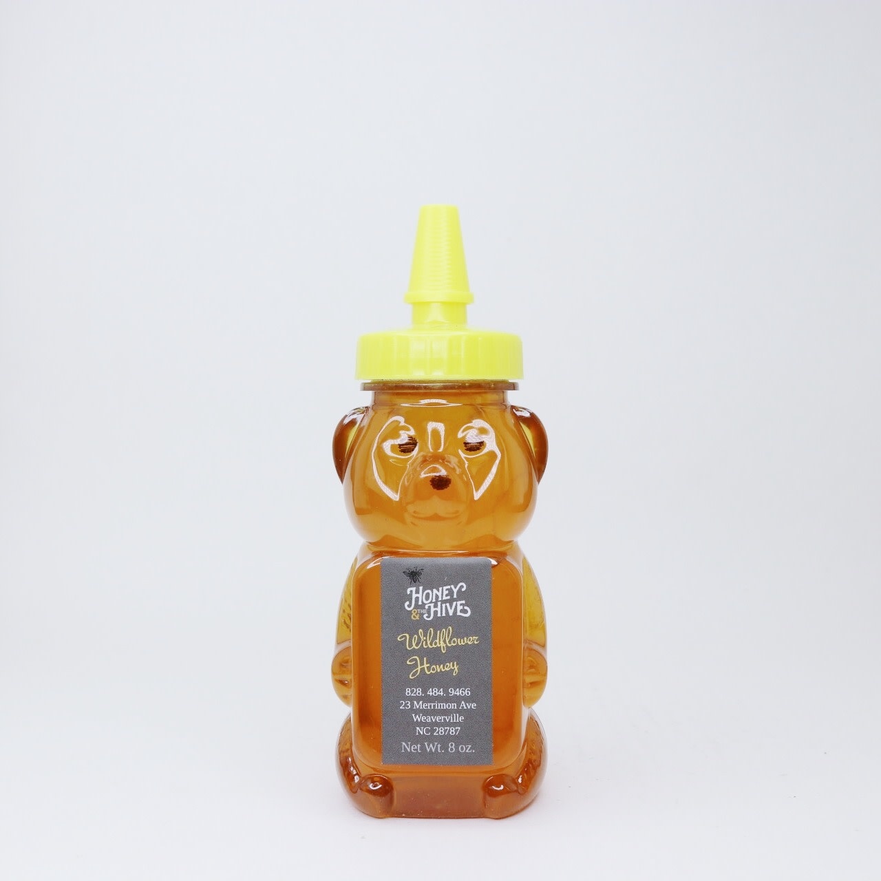 Honey & the Hive Wildflower Honey  8 oz Bear