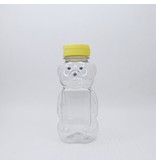 12 oz. Flat Front Plastic Bear, single