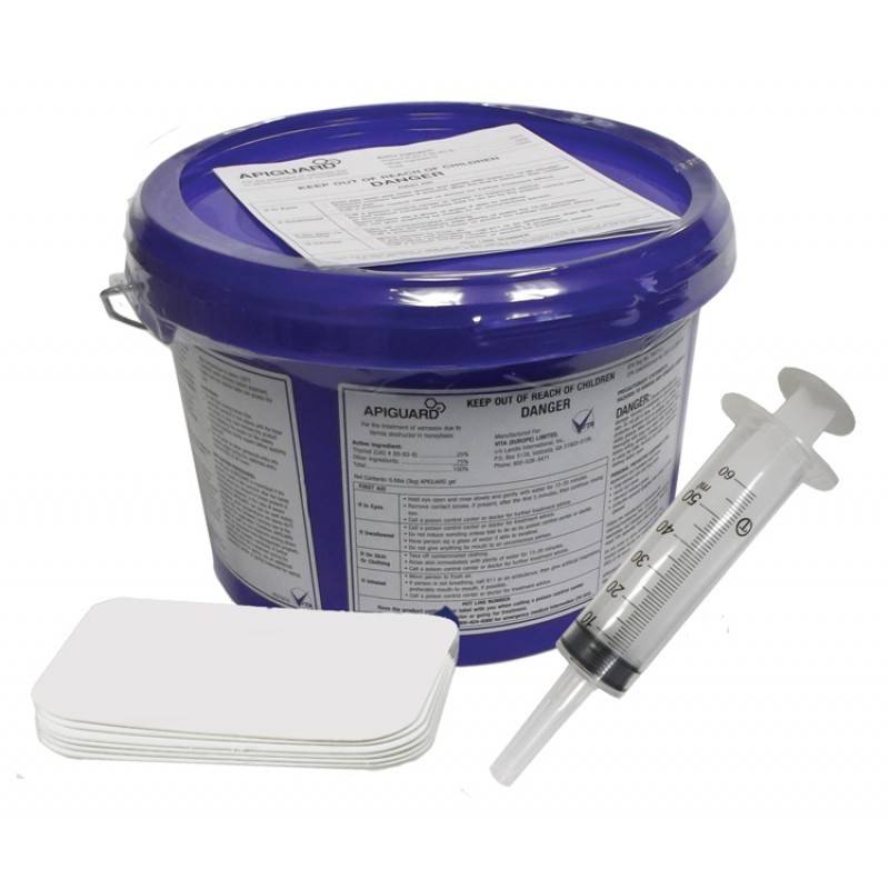 Dadant Apiguard Mite Treatment, 3kg tub (w/ cards and syringe)